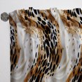 thumbnail image 4 of Designart "Glamorous Marble In Black And Gold" Marble Glam Curtain, Marble Curtain Single Panel, 4 of 6