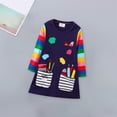 thumbnail image 4 of Elainilye Fashion Girls Dress Young Girls Cotton Dress Long-sleeved Outerwear Outfits Dress Spring New Dress, Sizes 2-7 Years, 4 of 8