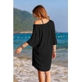 thumbnail image 2 of Ekouaer Plus Size Nightgowns for Women Bamboo Viscose Sleepshirts Short Sleeve Nightshirt Oversized Sleepwear Sleepdress, 2 of 6