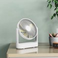 thumbnail image 6 of 7''4000mAh Camping Fan 7 Inch Portable Desk Fan Tent Fan with Hook for Car Outages, 6 of 9