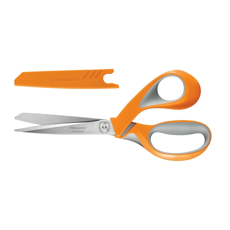Fiskars RazorEdge Softgrip Fabric Shears - Orange - 8 in