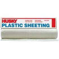 Husky 10' X 25' 4 Millimeter Opaque Plastic Sheeting