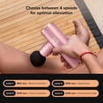 thumbnail image 4 of Skymall Mini Muscle Massage Gun, Metallic Pink, Pocket-Sized Deep Tissue Massager Gun, 4 of 5