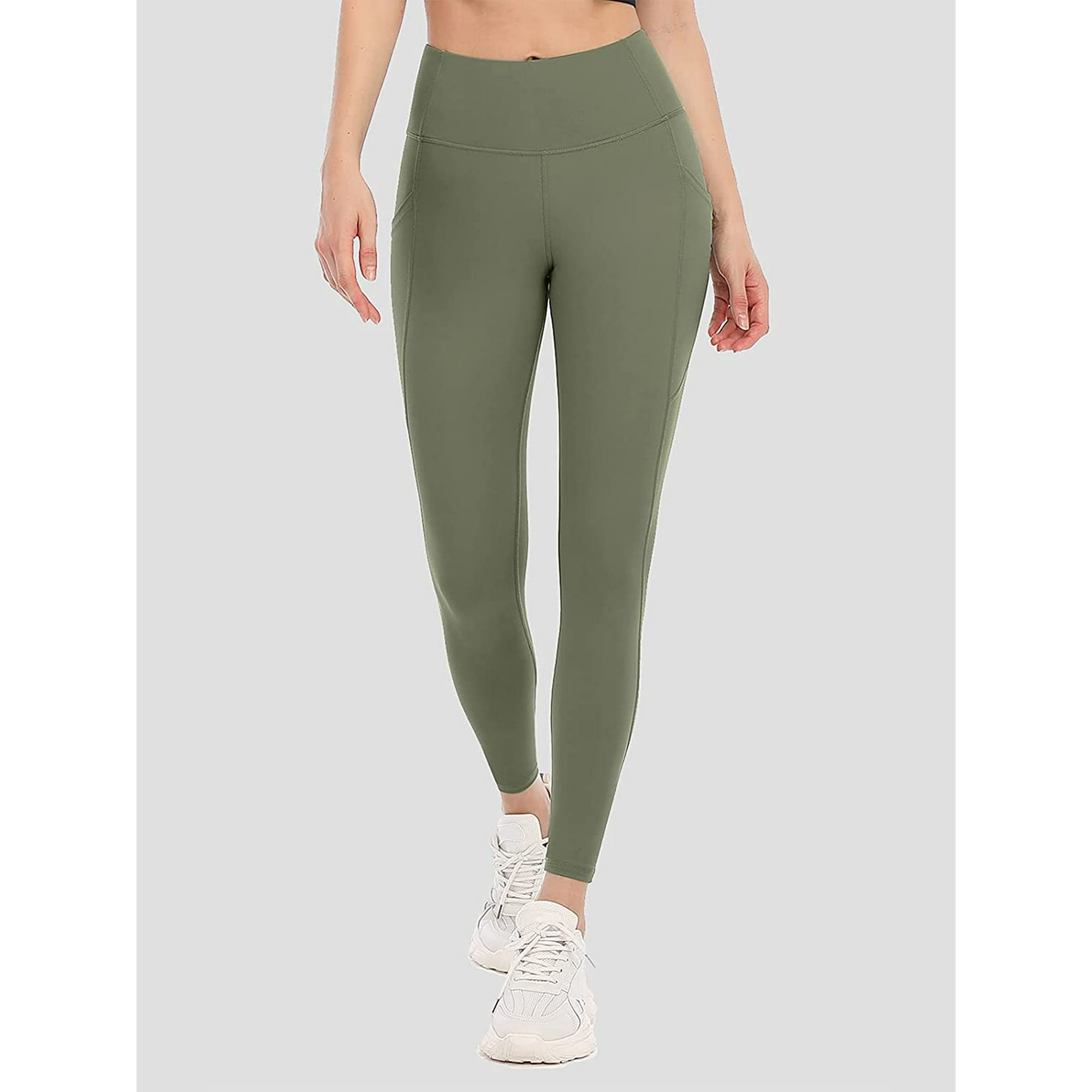 High rise yoga pants with pockets 2025