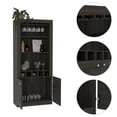 thumbnail image 4 of Pemberly Row 69" Bar Cabinet with Wine Rack in Espresso, 4 of 4