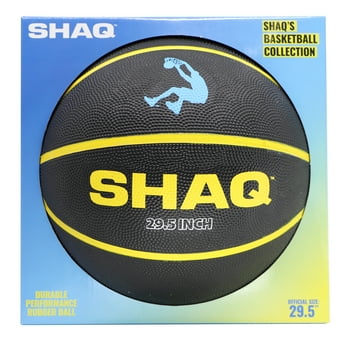 SHAQ Official Sized Basketball (29.5") - Black and Yellow