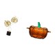 thumbnail image 5 of Figura De Calabaza De Cristal Con Hoja De Hierro, Estatua, Obra De Arte, Escultura Coleccionable, Adorno De Mesa, Plato, Tapa, Cuenco, Tarro De Galletas, Naranja, Inauguración De Casa, Armario, 5 of 8