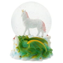 Majestic Unicorn Dragon 100MM Musical Water Globe Plays Tune You Are My Sunshine