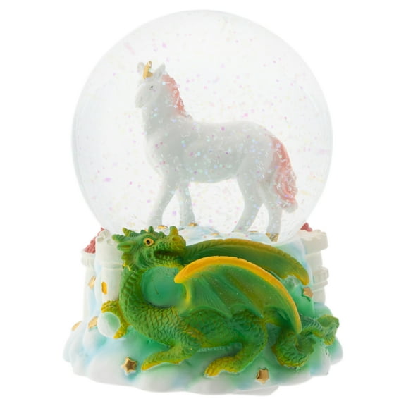 Majestic Unicorn Dragon 100MM Musical Water Globe Plays Tune You Are My Sunshine