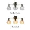 thumbnail image 4 of Radiance Goods Transitional Brushed Nickel 3 Light Vanity Bath Light 22" Wide, 4 of 5