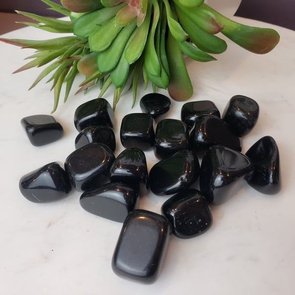 Crystal Joys 1 pc Black Obsidian Tumbled Stone 1-2"