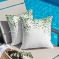thumbnail image 5 of Eucalyptus Leaves Pillow Covers 16x16 Inch, Spring Summer Watercolor Botanical Linen Pillowcase with Invisible Zipper, Decorative Throw Pillow Covers Cushion Case for Couch Sofa Bed Living Room, 5 of 9
