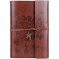 thumbnail image 1 of Leather Notebook, Vintage Spiral Bound Diary, Ring Binder Retro Journal, Refillable Sketchbook, 1 of 5