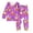 Purple, variant on Weebloom Halloween Little Girl Pajamas Cute Pumpkin Boys Pajama Set Long Sleeve Sleepwear Nightwear Pjs Loungewear Pink 6Y