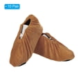 thumbnail image 3 of Unique Bargains Reusable Non Slip Shoe Covers, 10 Pairs Washable Thickened Boot Covers Soft Shoe Protectors, Brown, 3 of 6