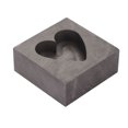 thumbnail image 2 of Graphite Melting Ingot , Strong Resistance Save Energy Compact Withstand 2000  Degrees Celsius  Graphite Ingot  Heart Shape  For Smelting For Silver For Aluminum, 2 of 8