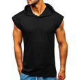 thumbnail image 1 of Hauts à Capuche Décontractés pour Hommes, T-shirts à Manches Courtes, 1 of 3