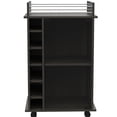 thumbnail image 2 of Glass door cabinet, four casters | Good for cocktail parties in event spaces, 2 of 3