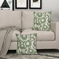 thumbnail image 3 of Sage Green Pillow Covers 16x16 Set of 2 Spring Summer Floral Minimalist Art Geometry Flower Modern Style Decorative Throw Pillow Cases Outdoor Farmhouse Decor for Sofa Couch Bed, 3 of 6