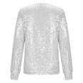 thumbnail image 4 of Neewe Long Sleeve Shirts for Women 2025 Fall Clothes Tunic Tops Loose Fit Dressy Crewneck Pullover Sweaters, 4 of 5