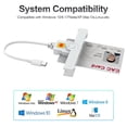 thumbnail image 4 of Lector CAC Rocketek SmartFold tipo C USB C DOD militar, 4 of 5
