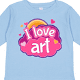 thumbnail image 4 of Inktastic Artist I Love Art Girls Long Sleeve Toddler T-Shirt, 4 of 5