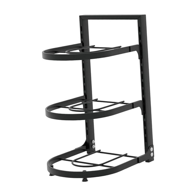 veasfak Pan Organizer Kitchen Organizer Pot Storage Rack Pot Rack Pot Organizer for Home Three Tier Pot Rack