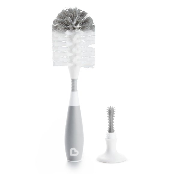 Brosse à biberons Munchkin, gris