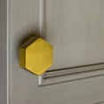 thumbnail image 5 of GlideRite 1-1/2 Inch Solid Hexagon Satin Gold Cabinet Knob, 5 of 6