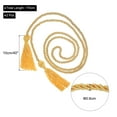 thumbnail image 2 of Uxcell 2Pack 67" Graduation Honor Cord with Tassel Braided Graduation Rope Gold, 2 of 6