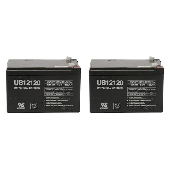 12V 12Ah Pride Mobility Go-Chair Replacement Battery - 2 Pack