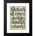 thumbnail image 2 of Frank Chouteau Brown 13x18 Black Modern Framed Museum Art Print Titled - German Blackletters (1902), 2 of 5
