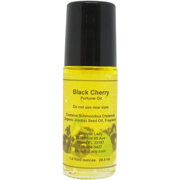 Black Cherry Perfume Oil, 1.0 Oz Portable Roll-On Fragrance