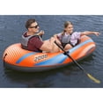 thumbnail image 3 of H2OGO! Kondor 2000 Inflatable Raft Set - 6'1" x 38" - Orange & Blue, Fits 1 Adult & 1 Child, Oars & Hand Pump, Water Sports Boat, 210lb Cap, Ages 6+, 3 of 10