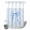 Blue, variant on No Hook Shower Curtain, Pink Bow Shower Curtains for Bathroom with See Through Top Window, Cute Watercolor Girls Cartoon Luxury Waterproof & Washable Bath Curtain Stand Up Stall 36"x72"