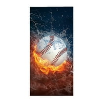 PHIGZNT Microfiber American Flag Baseball Beach Towel 4th of July - 30"x60" Large Beach Towel Cool Quick Fast Dry Absorbent Lightweight Sand Free Bath Towels