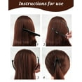 thumbnail image 6 of 12 Pieces Banana Clip, Classic Clincher Combs for Women, 90s Banana Clips Styling Hair Accessories, Vintage Grip Comb for Fishtail Hair Fish Shape Ponytail Holder, 6 of 6