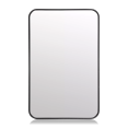 thumbnail image 1 of Bouclair Black Mirror with Rounded Corners 28 X 18 in (71.12 X 45.72 cm), 1 of 4
