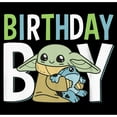thumbnail image 2 of Boy's Star Wars: The Mandalorian Cute Grogu Birthday Graphic Tee Black Small, 2 of 5