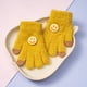 thumbnail image 1 of Guantes de otoño e invierno para niños, resistentes al frío y abrigados, con hebilla de cara sonriente para niños, guantes de punto de lana de cinco dedos para bebés, 1 of 6