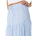 thumbnail image 4 of Celebrity Pink Women's and Women's Plus Stripe Tiered Maxi Skirt, Sizes XS-4X, 4 of 6