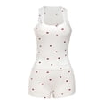 thumbnail image 4 of MAIHAN Womens Casual Shorts Set 2 Piece Outfits Sleeveless V Neck Tank Top Loose Ribbed Casual Shorts Set Casual Summer Oversized Tracksuit Comfortable Playwear Daily Wear, 4 of 8
