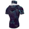 thumbnail image 5 of Men Summer Quick Dry Short Sleeve Hooded T Shirt with Face Cover Breathable Sun Protection Athletic Tops for Fishing Hiking Running Workout Outdoor Sports, 5 of 6