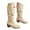Beige, variant on Cowboy Cowgirl Boots for Women Wide Calf Western Pointed Toe Suede Embroidered Hollow Out Mid Calf Boot
