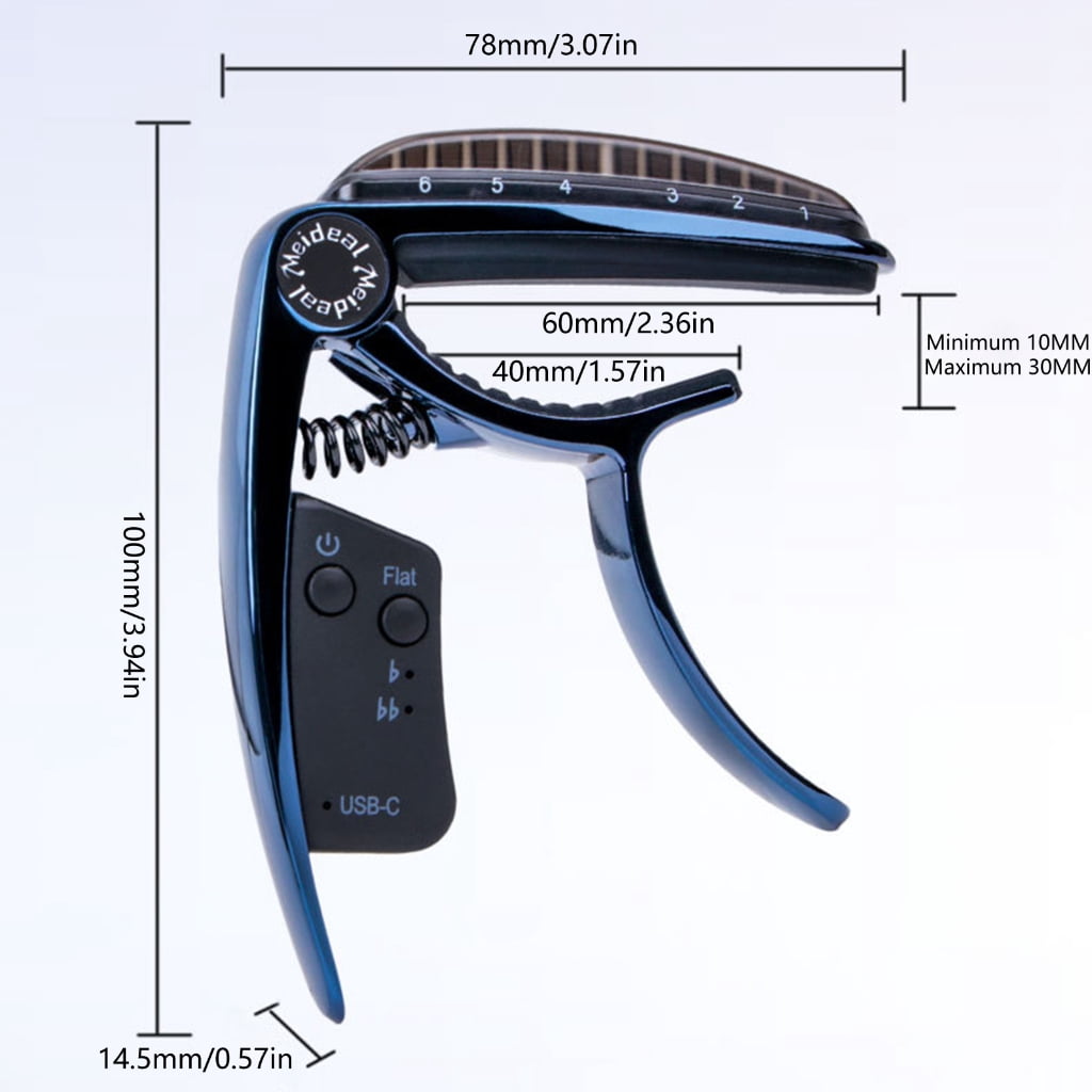 Ukulele Capo with Strong Spring Action Protects Neck Beginner Guitar Accessory Alloy Texture for Various Guitar Types