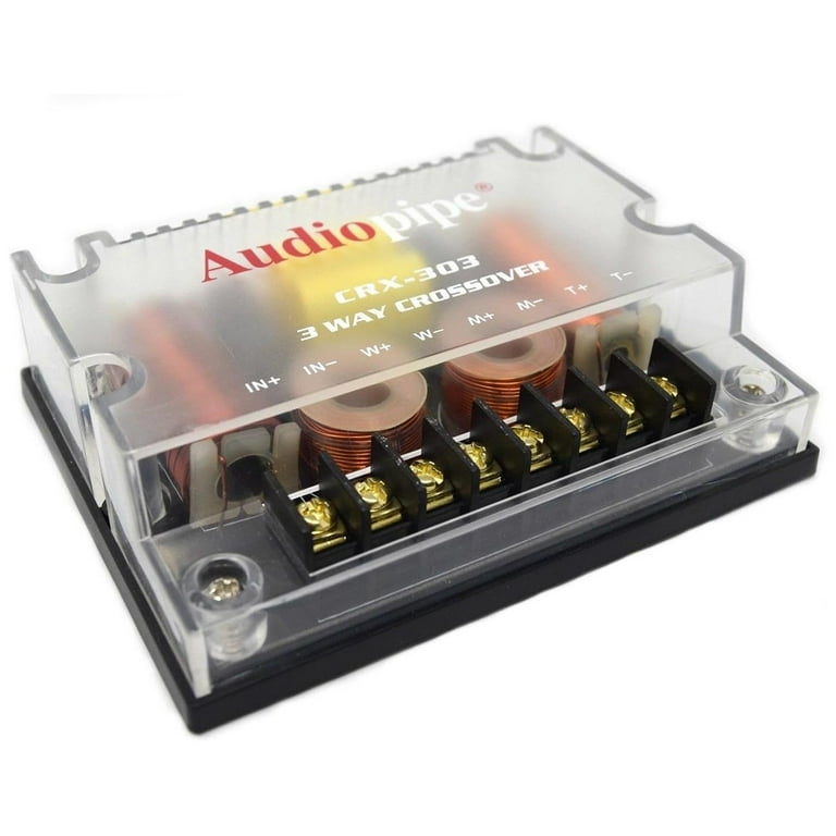 Audiopipe 4 Ohm 3 Way Crossover 300 Watts Passive Car Audio
