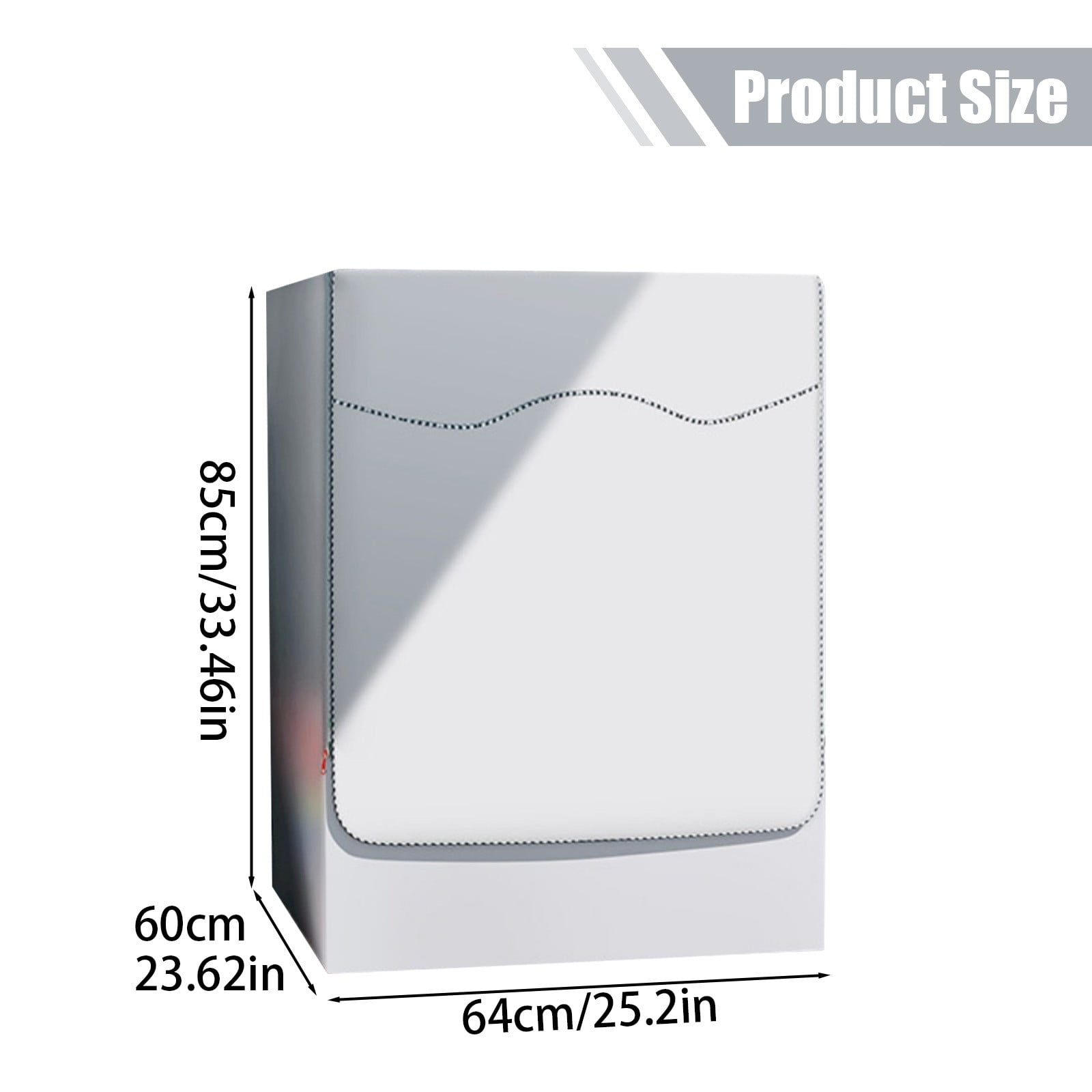 SLUOHZXI 1Pack Washer and Dryer Covers, Portable Washer Cover Dustproof Waterproof Laundry Covers for Washer and Dryer, Washing Machine Cover Fit for Most Top Load Machine(Silver)