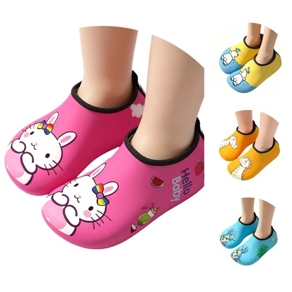 Gyujnb Dinosaur Pull on Water Shoes Elastic Composition Flat Sole Lightweight Outdoor Footwear (Little Girls, Big Girls),31