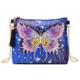 thumbnail image 3 of Bolso de hombro con cadena para mujer, organizador de cosméticos con forma especial para pintar con diamantes, regalos artesanales., 3 of 11