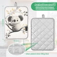 thumbnail image 3 of Cartoon Grey Koala Oven Mitts Pot Holders 2 pcs Heat Resistant for Kitchen Baking Grilling, 3 of 7